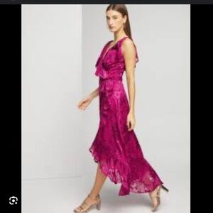 Sleeveless Burnout Wrap Midi Dress